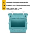 thumbnail image 2 of RTIC 20 QT Ultra-Tough Rotomolded Hard-Sided Ice Chest Cooler, Fits 30 Cans, Lagoon, 2 of 8