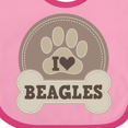 thumbnail image 4 of Inktastic Beagle Dog Lover Boys or Girls Baby Bib, 4 of 4