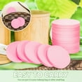 thumbnail image 6 of NOGIS 60 Pcs Women's Round Soft Makeup Beauty Eye Face Foundation Blender Facial Smooth Powder Puff Cosmetics Blush Applicators Sponges Use for Dry and Wet (Pink), 6 of 7