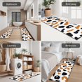 thumbnail image 5 of White and Orange Of Leopard Print Kitchen Rugs Sets Of 3,Kitchen Runner Rugs Non Skid Washable,Decorative Kitchen Floor Mats for Kitchen,Sink,Laundry,17"x30"+ 17"x47" + 17"x59", 5 of 6