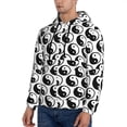 thumbnail image 3 of Salouo Yin Yang Pattern Men's Fall Hoodie Sweatshirt,Sport Hoodie with Pockets for Men Pullover Casual Hooded Sweatshirt-3X-Large, 3 of 7