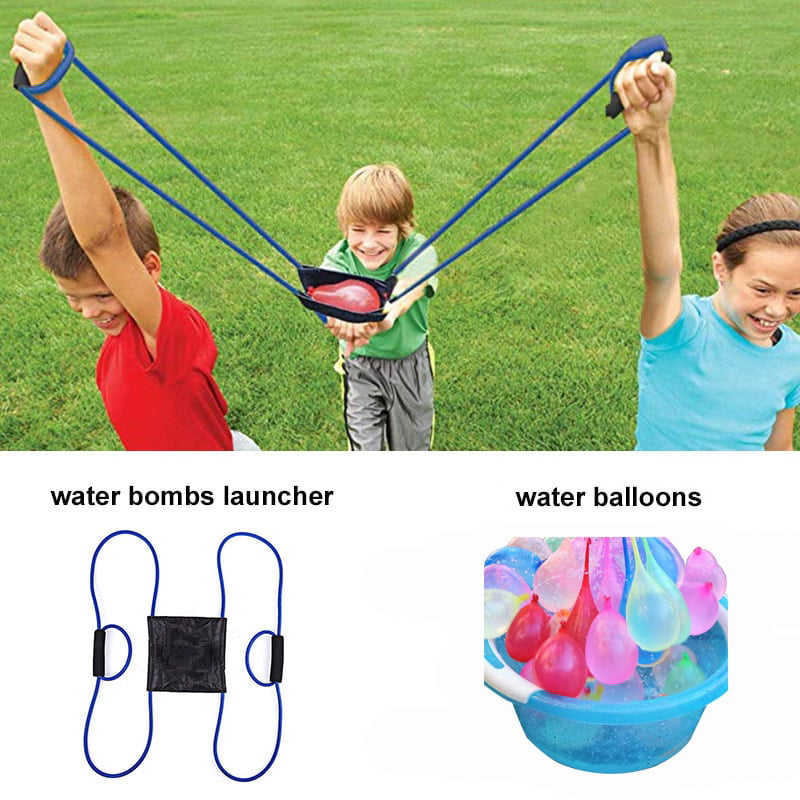 Includes 500 Water Balloons and Storage Bag SciencePurchase Water Balloon Launcher Great Outdoor Fun Also Flings T-Shirts Snowballs 3 Person Slingshot Launches Balloons 500 Yards Splash Balls 
