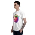 thumbnail image 5 of Cartoon Strawberry Men's T-Shirt Cotton 100% Summer Tops Fashion Casual Cartoon Strawberry Short Sleeves for Men Women Round Collar Top Tees, 5 of 6