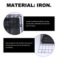 thumbnail image 3 of OULII Small Dog Cages Rabbit Cage Black Iron Ventilation Training 1Pack, 3 of 8