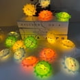 thumbnail image 3 of HUGFEGWE LED Colorful Sunflower Holy Light String Party Resort Display Courtyard Decorative Light, Gift Wedding Halloween Christmas Party Decorative Battery Light (7 FT) UA824-4351, 3 of 5