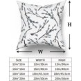 thumbnail image 6 of Spring Pillow Covers 18x18 Set of 2 Teal Gray Grey Leaf Print Decorative Throw Pillows Modern Rustic Pillowcase Cotton Square Cushion Cover Decor for Home Couch Bed Soft, 6 of 6