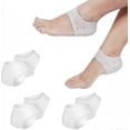 thumbnail image 1 of 3 Ps Silic Heel Protector Plantar Inserts Pads Heel Cush Pain Relief Socks Walkbee 5038 B, 1 of 5