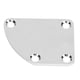 thumbnail image 5 of Placa de mástil de guitarra, accesorio de instrumento curvo de aleación de aluminio con 4 orificios para bajo DIY, plateado, 5 of 14
