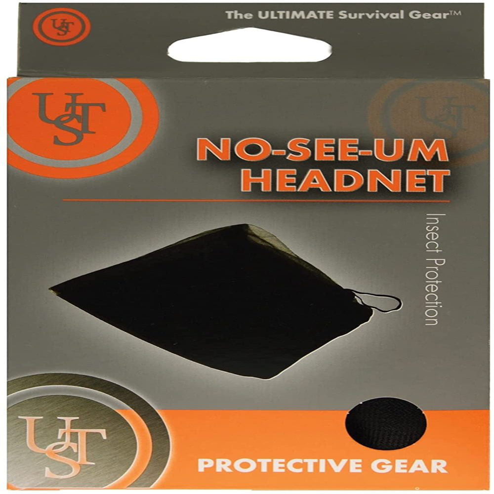 Ultimate Survival Technologies No-See-Um Head Net Black Camping Mosquito Netting 