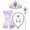 Purple, variant on Princess Dress Up Accessories Gloves Tiara Crown Wand Necklaces Presents for Kids Girls