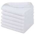 thumbnail image 1 of Chiffons pour le Visage en Microfibre pour le Bain, Chiffon Démaquillant Réutilisable, Ultra Doux et Absorbant, Débarbouillettes Blanches, Lot de 6, 1 of 8