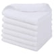 thumbnail image 1 of Paños faciales de microfibra para baño, paños desmaquillantes reutilizables, paños ultra suaves y absorbentes, paquete de 6, color blanco, 1 of 8