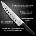 thumbnail image 4 of Gourmet Easy - Stainless Steel Blade Chef Kitchen Knife - 8 inches, Silver, 4 of 8