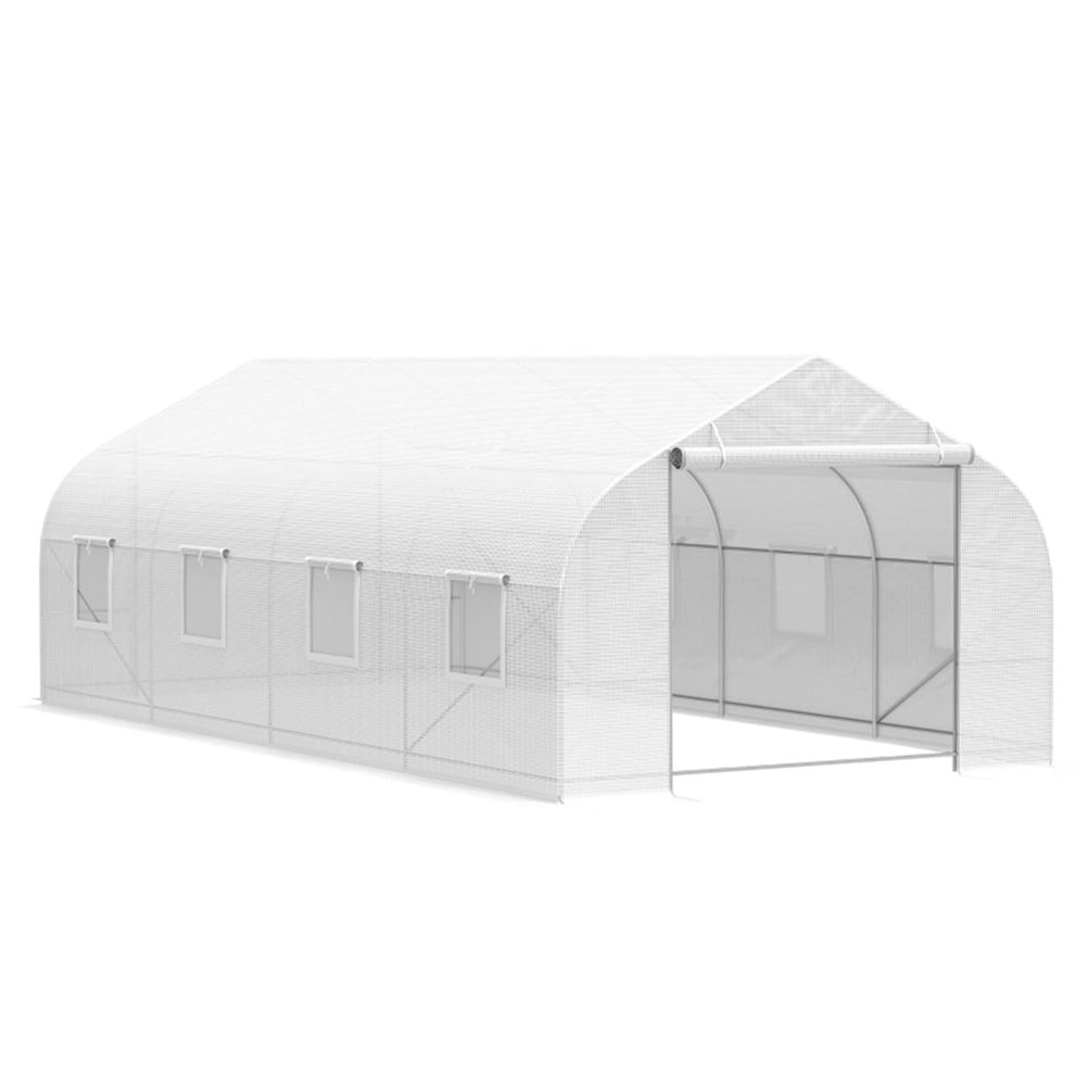 Barara King GreenHouse, Outdoor Cultivation Base, Outdoor Greenhouse Cultivation Base,20' x 10' x 7' Greenhouse Walk-In Warm House