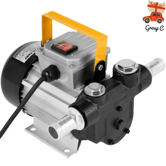 550W Electric Oil Pump with Portable Handle, Self Priming Oil Transfer Pump for Refueling Mining Machinery AC 110V