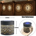 thumbnail image 3 of Luces Solares de Metal para Cercas con Patrón de Mandala Decorativo, Decoración para Terrazas y Patios, 3 of 7