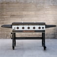 thumbnail image 4 of Blackstone Bronco Outdoor Griddle, 44 Inch 5-Burner Flat Top Grill with Hard Cover, Gray, 4 of 17