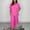 Hot Pink, variant on Cropped Pants Women Women Capri Pants Track Pants High Waist Rise Short Straight-Leg Blue 4XL