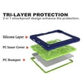 thumbnail image 6 of SOATUTO for iPad Pro 11 Tablet Case with Pencil Holder Support Pencil Charging Pairing Hand / Shoulder Strap Kickstand Heavy Duty Shockproof Case for iPad Pro 11 inch 2022 2020 2018 - Navy+Green, 6 of 7