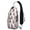 Astronaut Moon, variant on Boho Mushroom Sling Bag, Lightweight Crossbody Daypack with Cottagecore Fungi Art, Ideal for Outdoor Adventures, Travel, and School