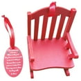 thumbnail image 3 of POINTERTECK Christmas Memorial Chair Ornament Mini Wooden Rocking Chair with Hanging Rope Decorative Hanging Gifts, 3 of 9