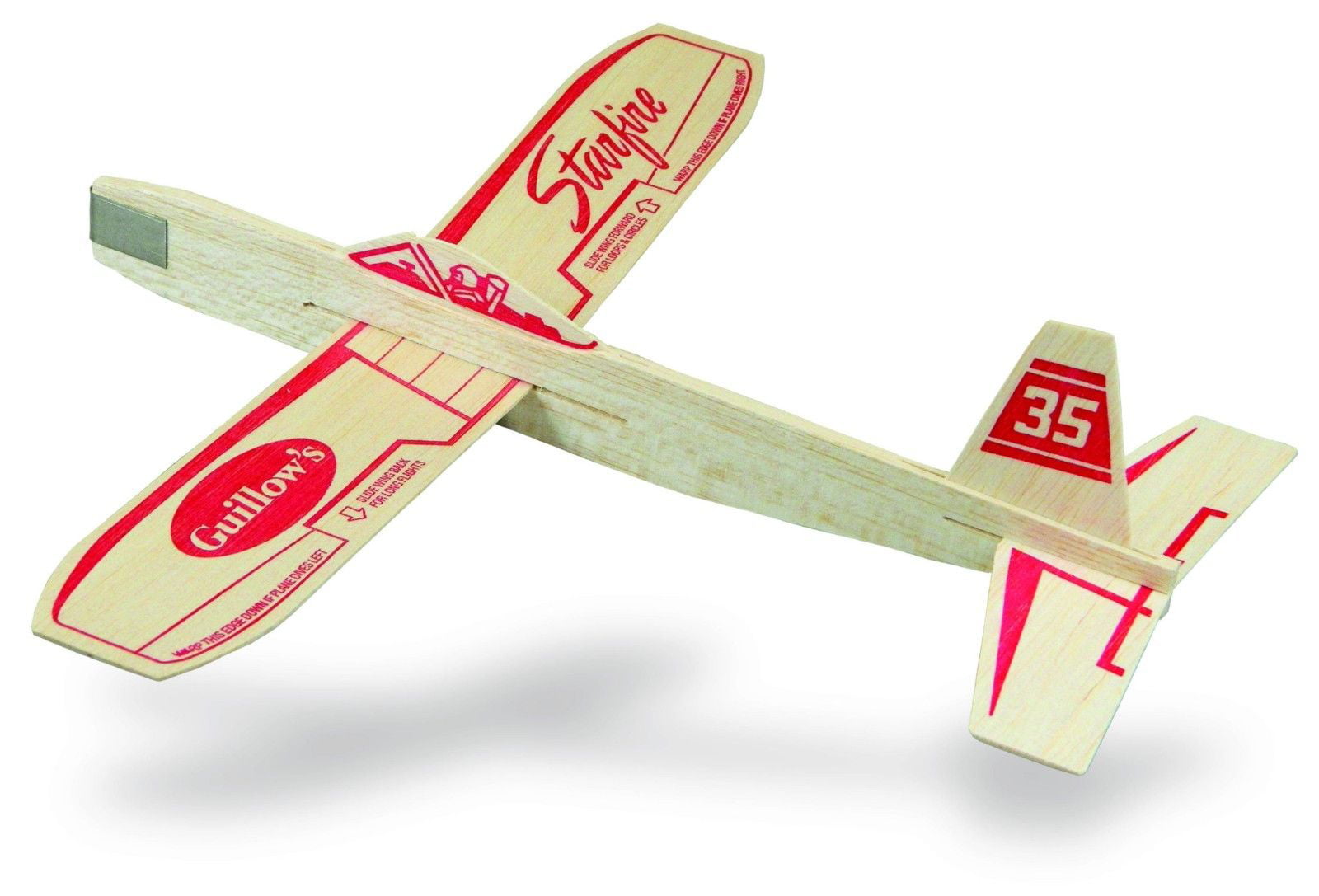 48 pc Display Guillow's Jetfire Balsa Wood Toy Flying Balsa Gliders  GUI-30-DIS 
