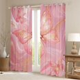 thumbnail image 2 of Castle Fairy Flying Butterflies Blackout Curtains Set of 2 (52x84 Each) for Female Men,Gradient Marble Window Curtains,Abstract Marbling Watercolor Curtains and Drapes,Luxury Bedroom Decor, 2 of 6