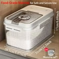 thumbnail image 6 of Flour Container, Large Capacity Rice Container 5L, Insect-Proof, Moisture-Proof, Airtight  Storage container,Food-Grade cereal dispenser, 6 of 8