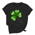 thumbnail image 5 of St Patricks Day Shirt for Women Shamrock St Paddys Day T-Shirt Clover Tee Top, 5 of 8