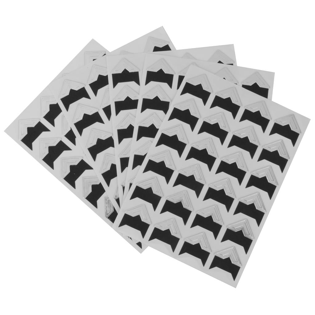Black 2 Packs Recollections Self Adhesive Decorative Photo Corners for Scrapbooks 210 Pcs/Pack 