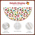 thumbnail image 3 of Fotbe Ice Cream Popsicles Pattern Christmas Tree Skirt, Tree Skirts Plush Christmas Decorations, Christmas Tree Skirts Xmas Decorations Holiday Party Decor-30", 3 of 6