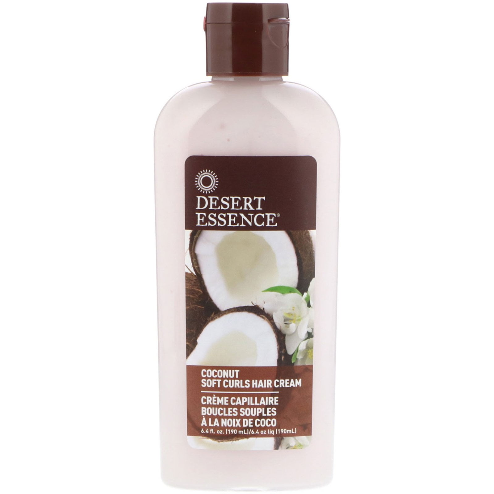 Desert Essence Soft Curls Hair Cream, Coconut,  fl oz (190 ml) -  