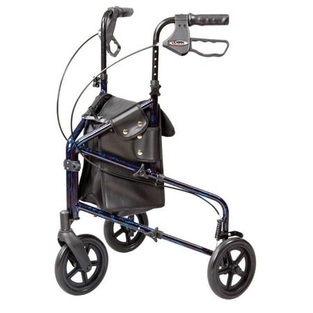 UPC 023601013330 product image for Carex 3 Wheel Walker for Seniors  Foldable  Rollator Walker with Three Wheels  H | upcitemdb.com