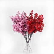 FXMLRLK 1 Bundle Artificial Flowers Gypsophila Bouquets Bulk Real Touch Fake Silk Flowers for Home Wedding DIY Floral Arrangement Kitchen Table Centerpiece Festival Decoration, Gray