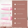 thumbnail image 3 of Juego de 5 brochas de maquillaje de viaje fáciles de llevar, mini brochas cosméticas con múltiples funciones, 3 of 5