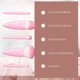 thumbnail image 3 of Juego de 5 brochas de maquillaje de viaje fáciles de llevar, mini brochas cosméticas con múltiples funciones, 3 of 5