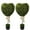 A, variant on Valentine's Day Artificial Boxwood Decoration, 30'' Fake Heart-Shaped Topiary Tree, Faux Love Topiary Ball, for Indoor Outdoor Valentine's Day Wedding Porch Front Door Decor (2pcs Solid)