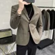 thumbnail image 4 of Chaqueta de un solo pecho para hombre, trajes y blazers de tweed chinos para hombre, abrigos, ropa de primavera, ropa original de alta calidad, nueva, 4 of 5