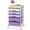 Purple, variant on KK KINGRACK Rolling Cart with 5 Drawers, Storage Drawer Cart with Wooden Tabletop, Metal & Plastic, Purple