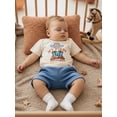 thumbnail image 6 of BemeyourBBs Western Baby Boy Summer Clothes Cowboy My First Rodeo Outfit Letter Boots Cowgirl Hat Embroidered Short Sleeve T Shirt Tops and Shorts Set, 6 of 8