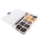 thumbnail image 1 of Kit de ojales con ojales de 8 mm, 4 colores, 100 juegos de ojales con 3 piezas, kit de herramientas de instalación, kit de ojales para decoración, 1 of 12
