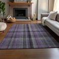 thumbnail image 6 of Addison Rugs Mayfield Washable Transitional Plaid Purple Rectangle Rug, 10' x 14', 6 of 6