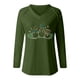 thumbnail image 4 of Blusa de manga larga con cuello en V informal para mujer a la moda, Tops de otoño Fridja bvmnju4115, 4 of 5