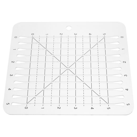 WRITWAA 12x12 Inch Acrylic Quilting Ruler with Marking Lines, Multi-Use Patchwork and Sewing Craft Tool for Projects