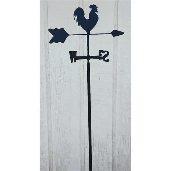 The Lazy Scroll Rooster Chicken Garden Mount Weathervane