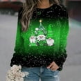 thumbnail image 2 of Japceit Chandails de Noël Aguichant pour Femmes Longs Chandails de Noël pour Femmes Chandail à Capuche Imprimé de Noël pour Femmes à Manches Longues à Col Rond Chandail Aguichant de Noël pour Femmes, 2 of 6