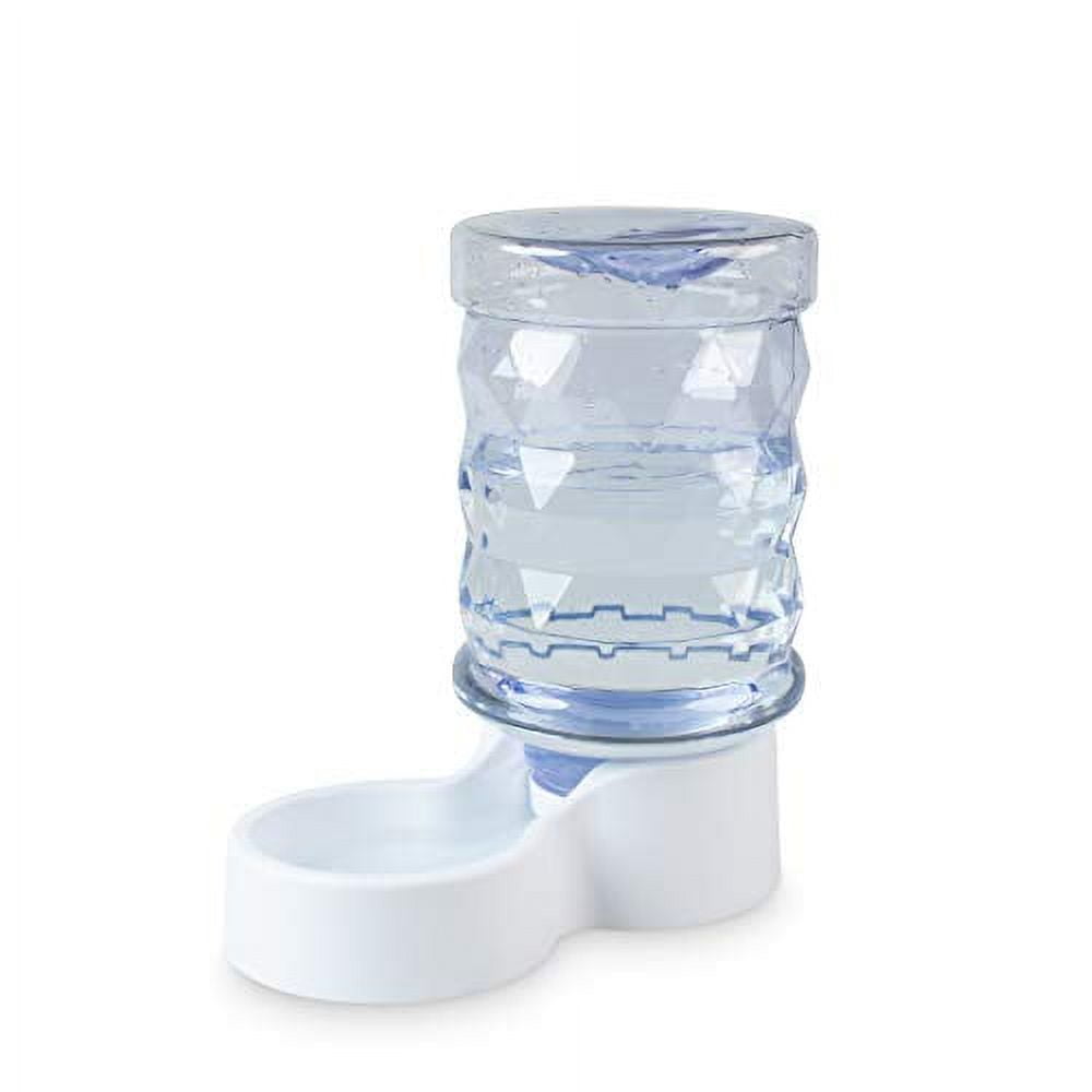 PetFusion H2O Gravity Pet Water Dispenser, Durable 2.5 Gallon Water Feeder, Automatic Water Station for Cats & Small, Medium, Large Dogs, Transparent
