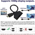thumbnail image 3 of SharkTRUE 4K HDMI Splitter 1 in 2 Out - Ultra HD 3D Compatible for Dual Monitor & TV Setup with Gaming Console, 3 of 11