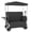Black + Steel, variant on Collapsible Wagon with Canopy, 3-in-1 Folding Cart Converts to Bench with Rear Table, 500lbs Capacity for Camping Beach Garden