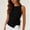 Black, variant on jjayotai Cotton Linen Tank Tops for Women Tie Wrap Sleeveless Ruched Boatneck Shirts Casual Summer Beach Going out Tops
